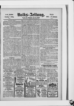 Volks-Zeitung on Mar 7, 1899