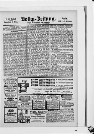 Volks-Zeitung on Mar 11, 1899