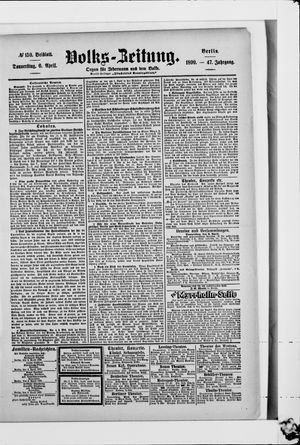 Volks-Zeitung vom 06.04.1899