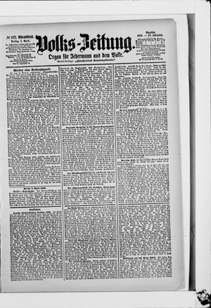 Volks-Zeitung vom 07.04.1899
