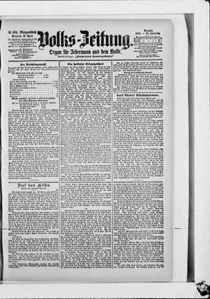 Volks-Zeitung on Apr 12, 1899