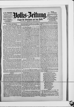 Volks-Zeitung vom 13.04.1899