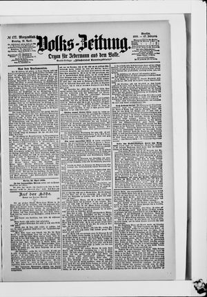 Volks-Zeitung vom 16.04.1899