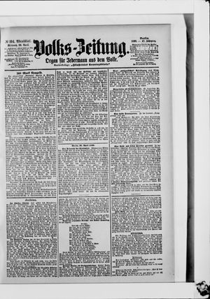 Volks-Zeitung vom 26.04.1899