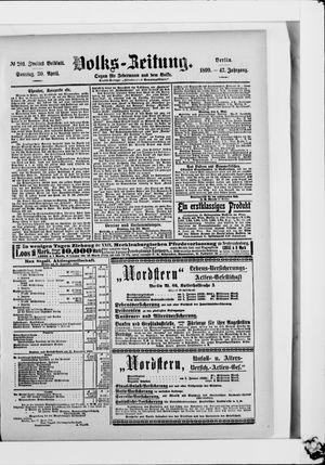 Volks-Zeitung on Apr 30, 1899