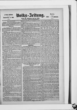 Volks-Zeitung vom 11.05.1899