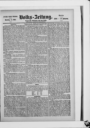 Volks-Zeitung vom 14.05.1899