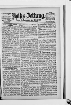Volks-Zeitung vom 16.05.1899