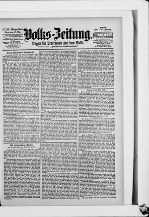Volks-Zeitung vom 18.05.1899