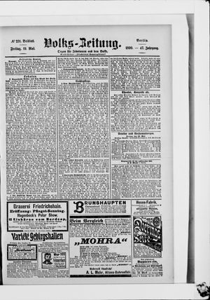 Volks-Zeitung vom 19.05.1899