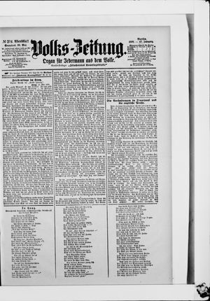 Volks-Zeitung vom 20.05.1899