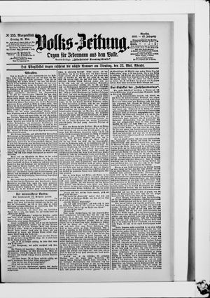Volks-Zeitung vom 21.05.1899