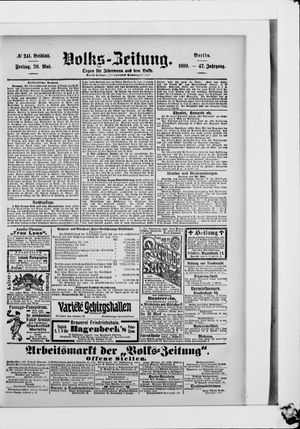Volks-Zeitung vom 26.05.1899
