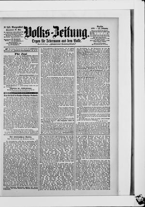 Volks-Zeitung on May 27, 1899