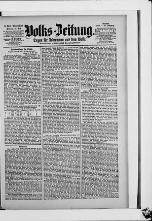 Volks-Zeitung vom 31.05.1899