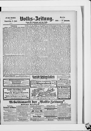Volks-Zeitung vom 08.06.1899