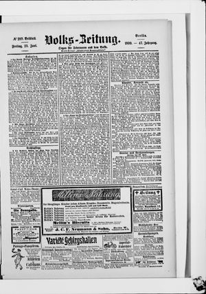 Volks-Zeitung vom 23.06.1899