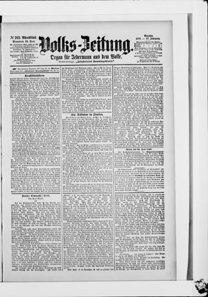 Volks-Zeitung vom 24.06.1899