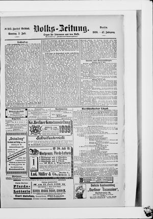 Volks-Zeitung on Jul 2, 1899