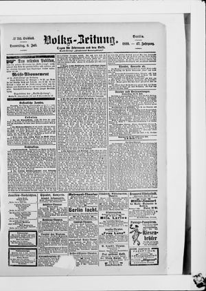Volks-Zeitung vom 06.07.1899