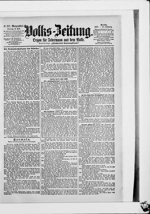 Volks-Zeitung on Jul 9, 1899