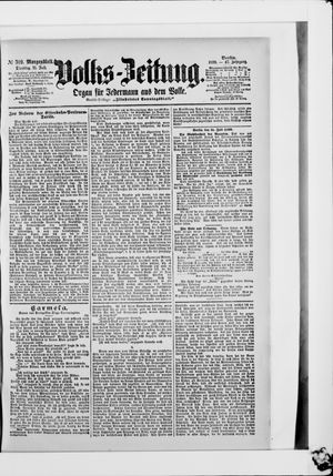 Volks-Zeitung vom 11.07.1899