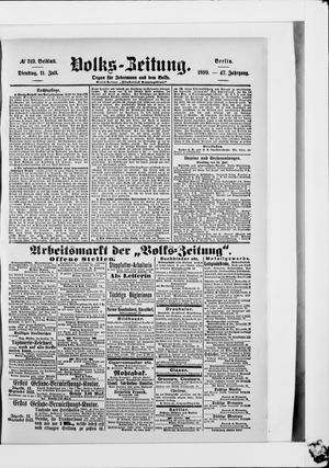 Volks-Zeitung vom 11.07.1899