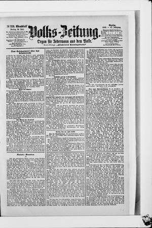 Volks-Zeitung vom 14.07.1899