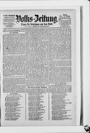 Volks-Zeitung vom 15.07.1899
