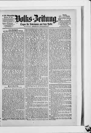 Volks-Zeitung vom 16.07.1899