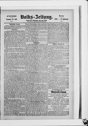 Volks-Zeitung on Jul 18, 1899