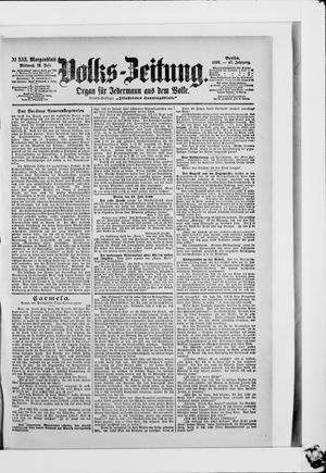 Volks-Zeitung on Jul 19, 1899