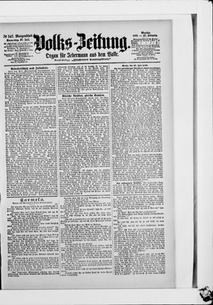 Volks-Zeitung vom 27.07.1899