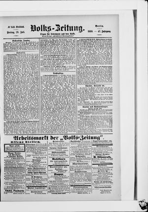 Volks-Zeitung vom 28.07.1899