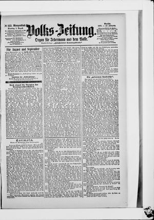 Volks-Zeitung vom 01.08.1899