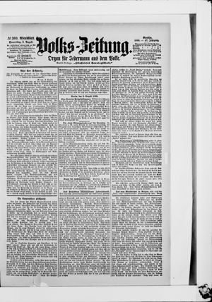 Volks-Zeitung vom 03.08.1899