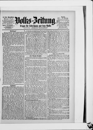 Volks-Zeitung vom 09.08.1899