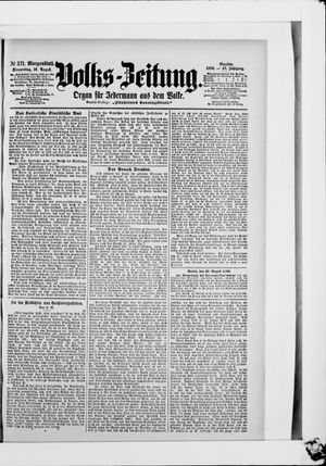 Volks-Zeitung vom 10.08.1899