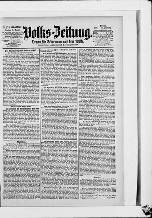 Volks-Zeitung vom 11.08.1899