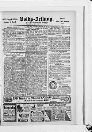 Volks-Zeitung vom 13.08.1899