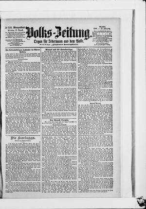 Volks-Zeitung vom 15.08.1899