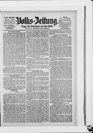 Volks-Zeitung vom 15.08.1899