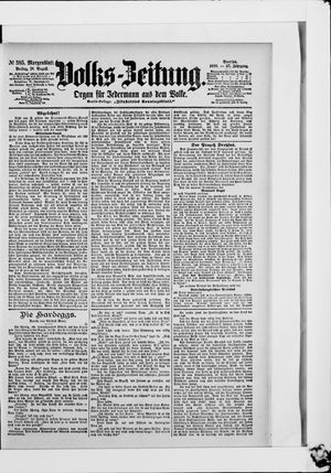 Volks-Zeitung vom 18.08.1899