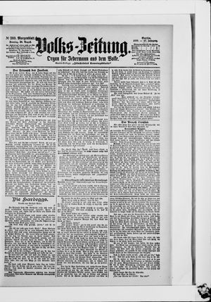 Volks-Zeitung vom 20.08.1899