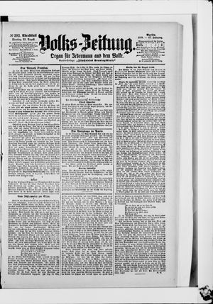 Volks-Zeitung vom 22.08.1899
