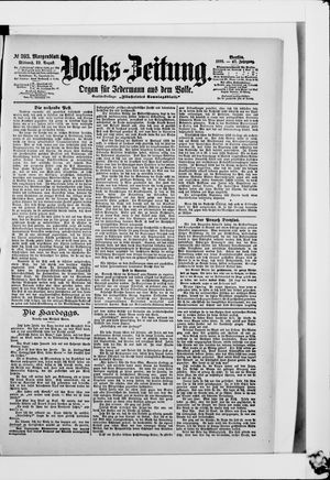 Volks-Zeitung vom 23.08.1899