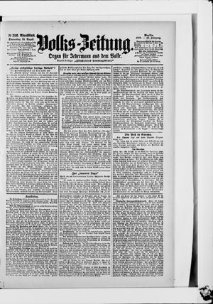 Volks-Zeitung vom 24.08.1899