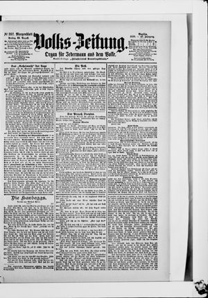 Volks-Zeitung vom 25.08.1899
