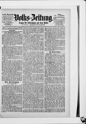 Volks-Zeitung on Aug 26, 1899