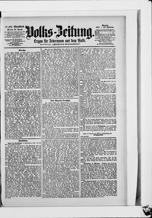 Volks-Zeitung vom 28.08.1899
